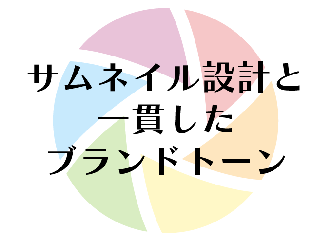 サムネイル設計と一貫したブランドトーン